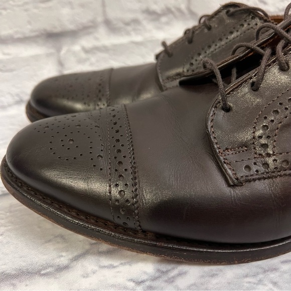 Allen Edmonds 6th Avenue Cap Toe Semi Brogue Derby Dark Brown Men’s Shoes 11 main image 13